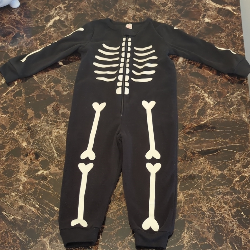 Joe Fresh Black and White Skeleton Kids Pajamas
